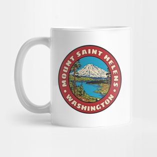 Mount Saint Helens Vintage Style Mug